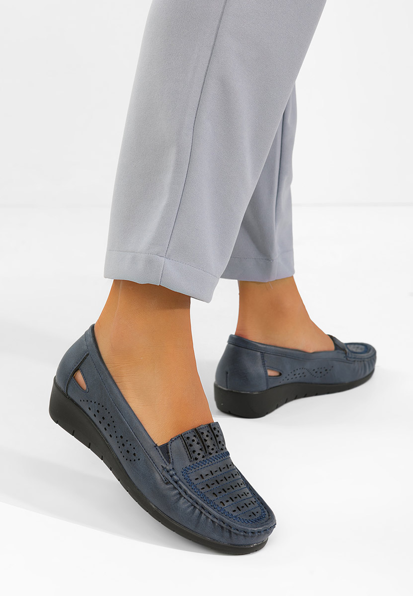 Ženske mokasinke Genovia plavo navy