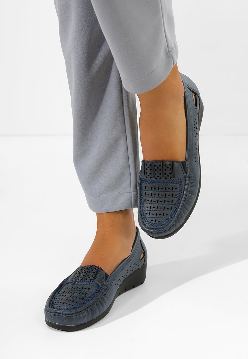 Ženske mokasinke Genovia plavo navy