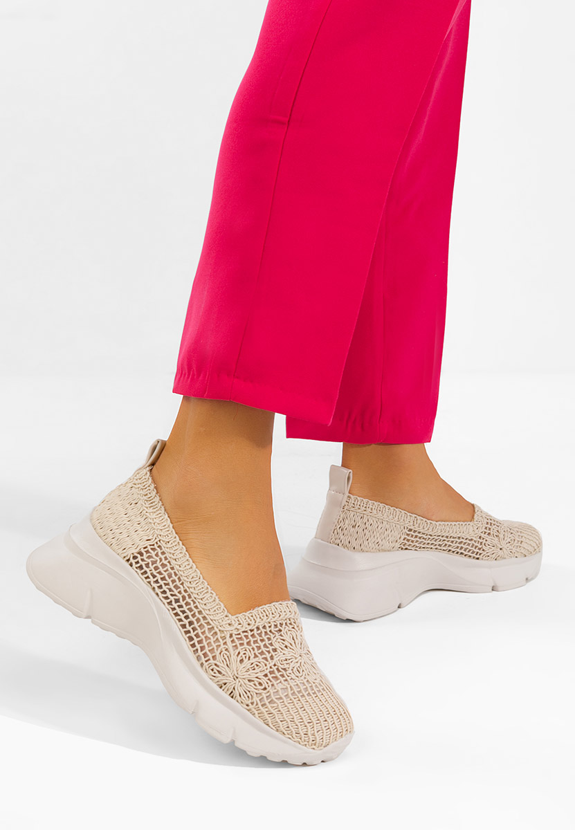 Ženske mokasinke Offelia bež