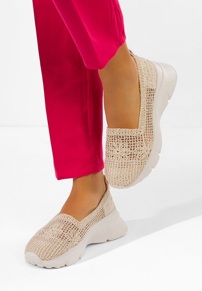 Ženske mokasinke Offelia bež