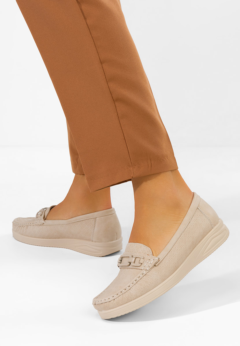 Ženske mokasinke Ansleya bež