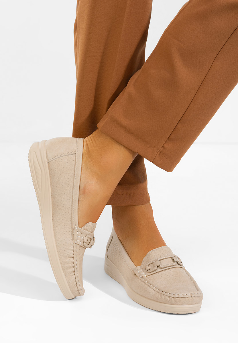 Ženske mokasinke Ansleya bež