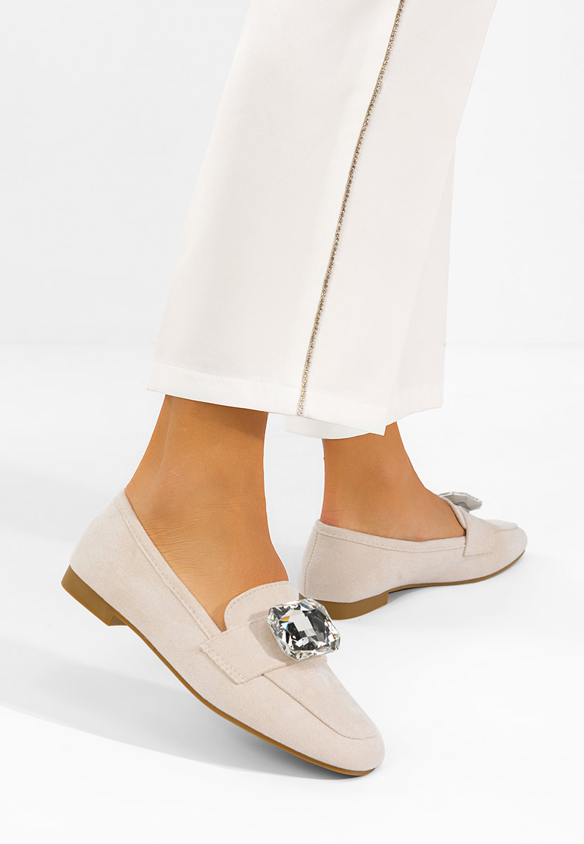 Ženske mokasinke Olimia bež