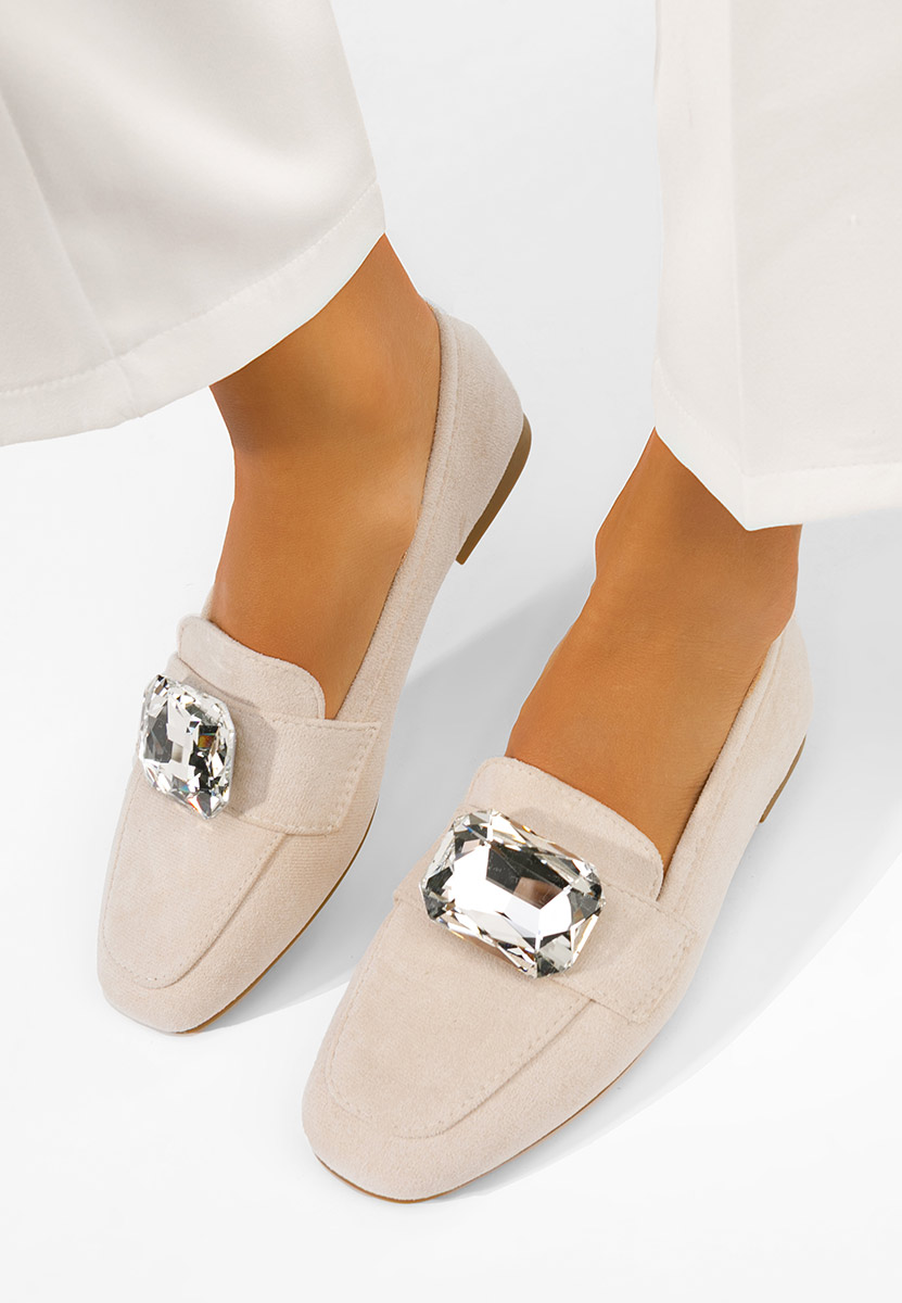 Ženske mokasinke Olimia bež