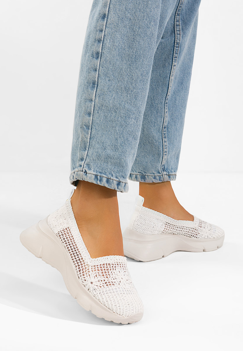 Ženske mokasinke Offelia bijele