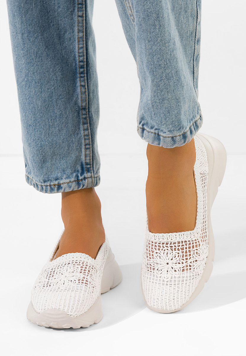 Ženske mokasinke Offelia bijele