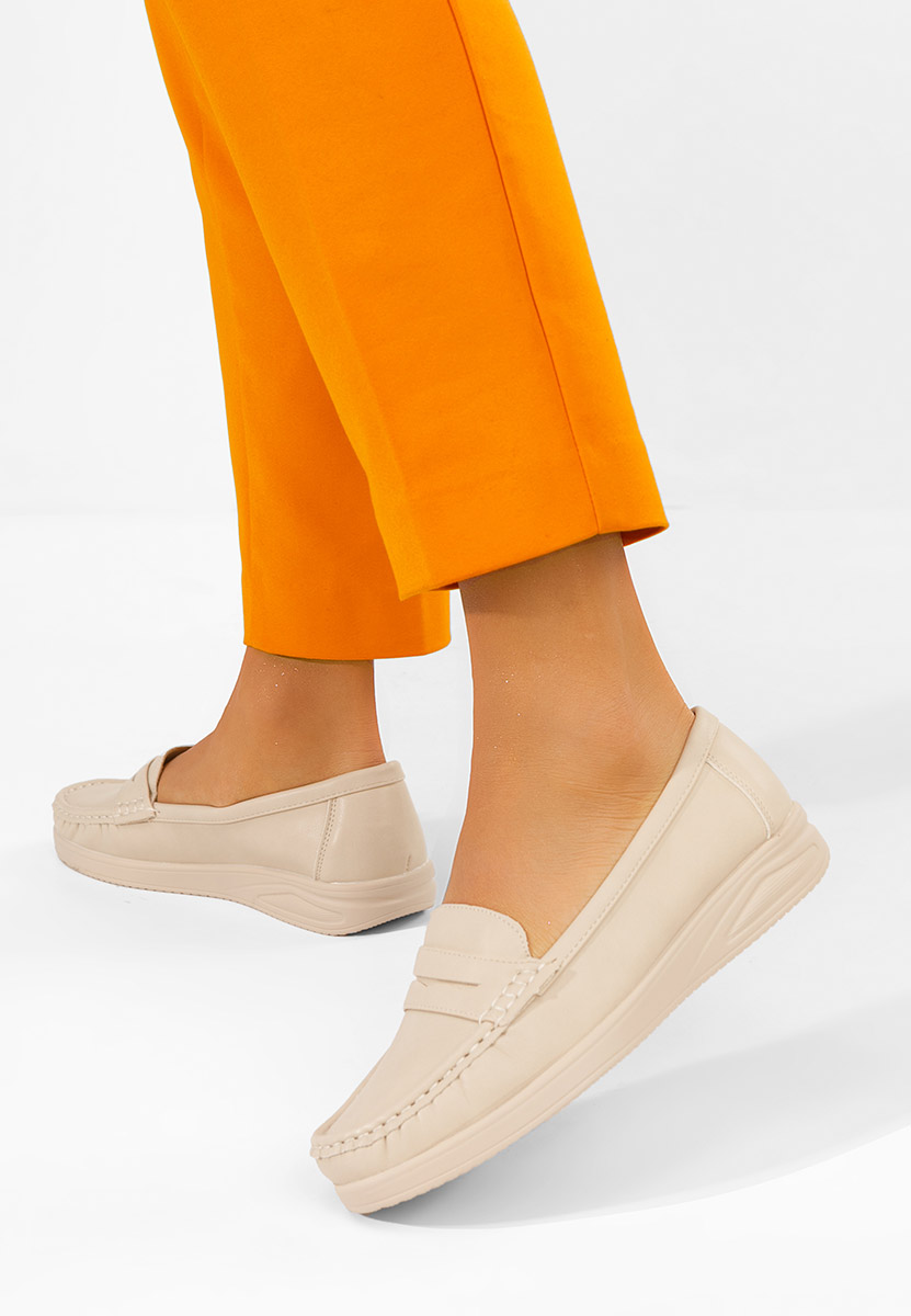 Ženske mokasinke Elesya bež