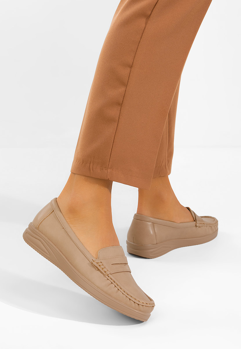 Ženske mokasinke Elesya V2 bež