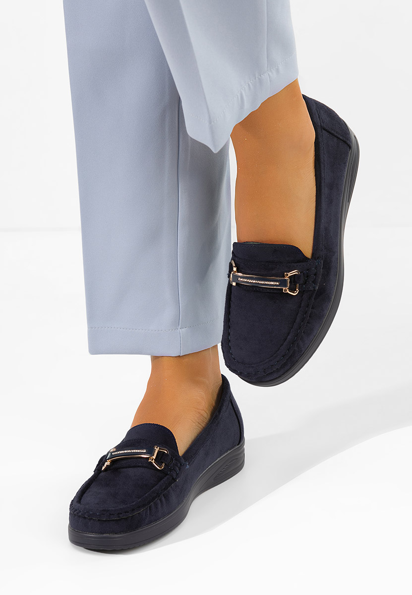 Ženske mokasinke Esmiara plavo navy