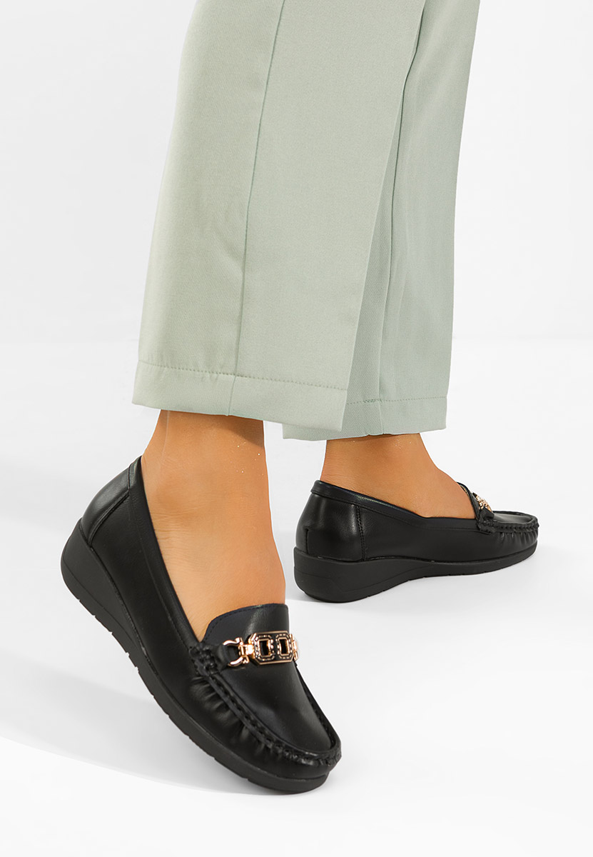 Ženske mokasinke Varalia crno