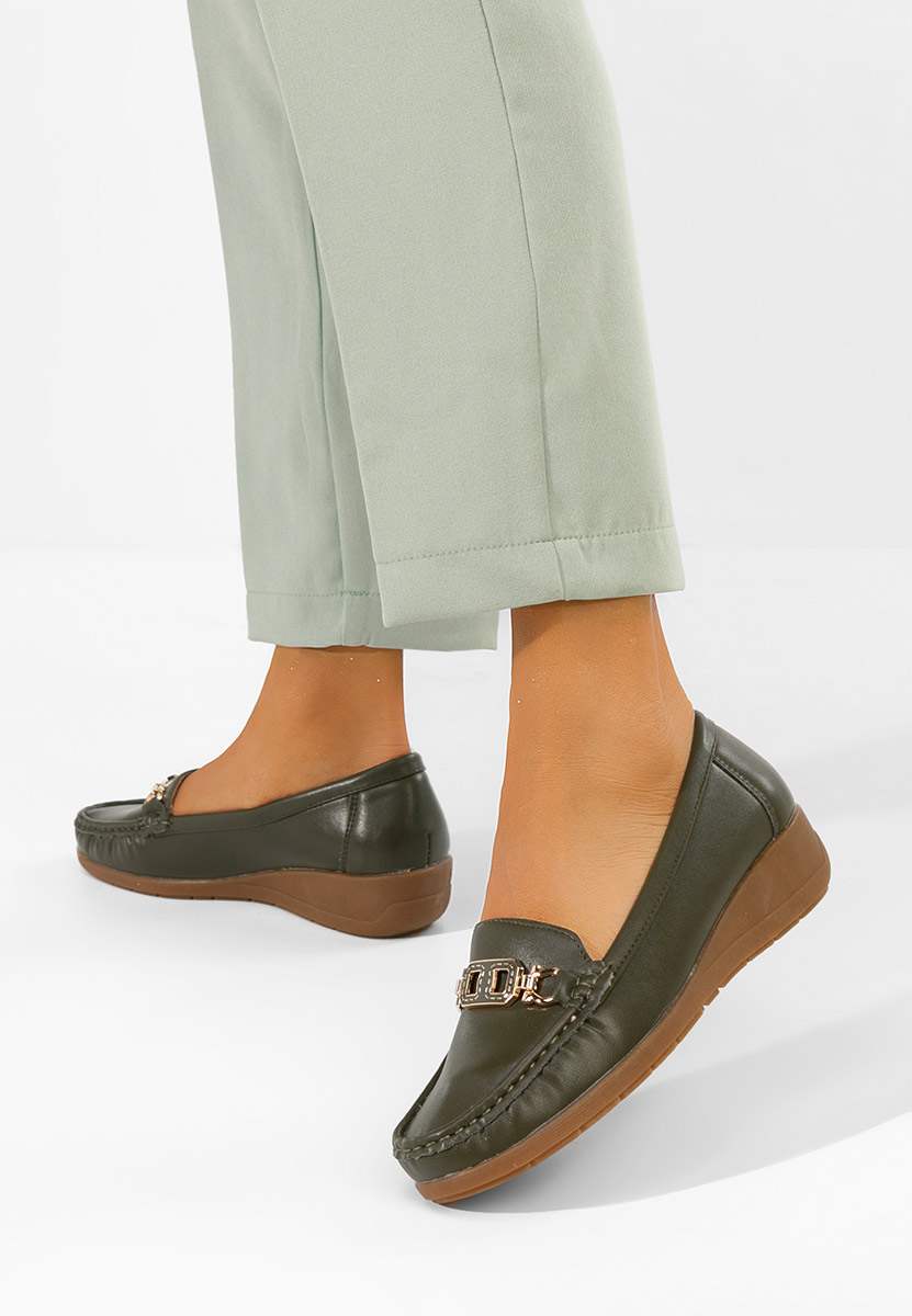 Ženske mokasinke Varalia zeleno