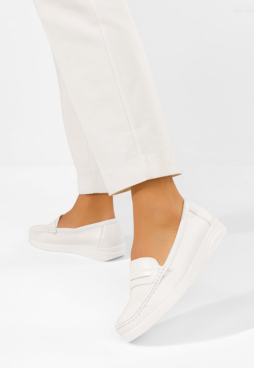 Ženske mokasinke Elesya bijele