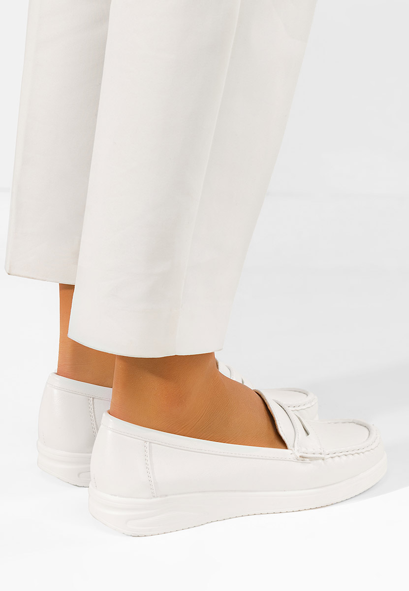 Ženske mokasinke Elesya bijele