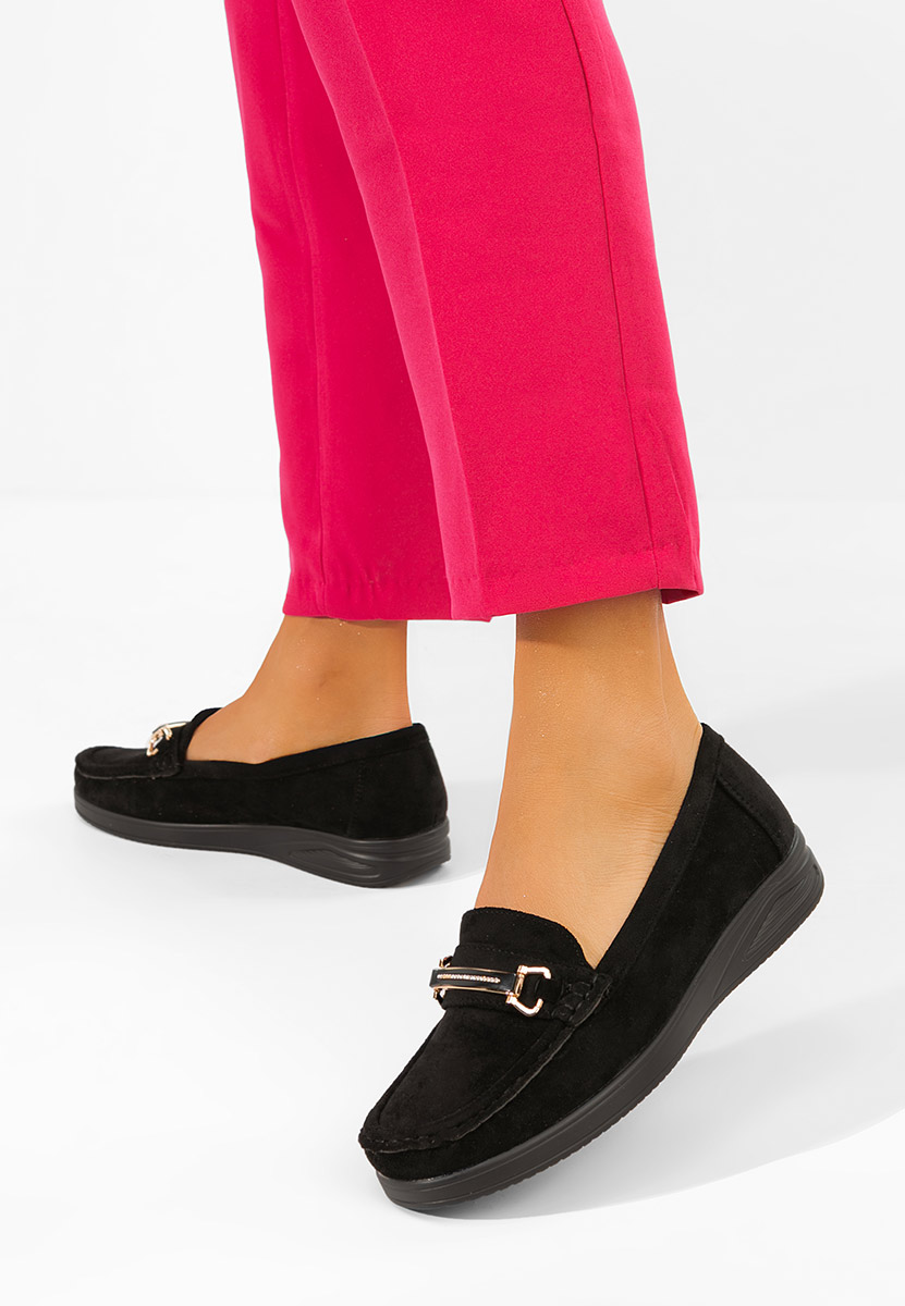 Ženske mokasinke Esmiara crno