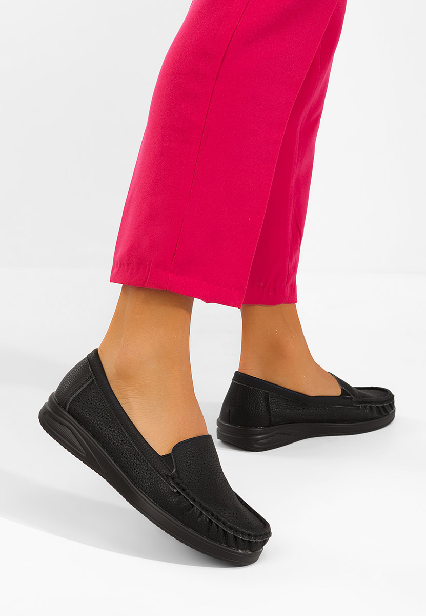 Ženske mokasinke Valelia crno