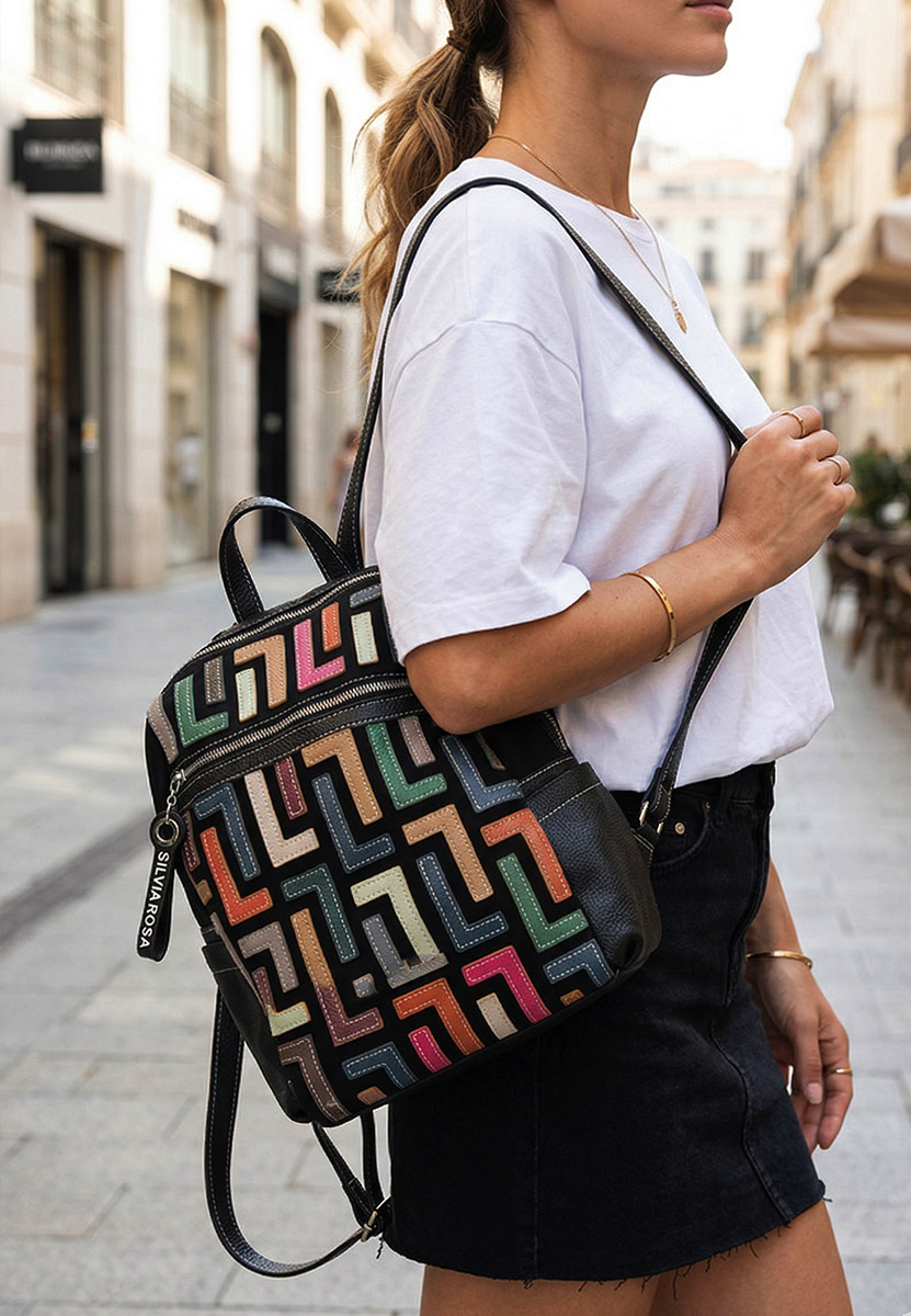 Ženski ruksak Silvia Rosa 6129 crno