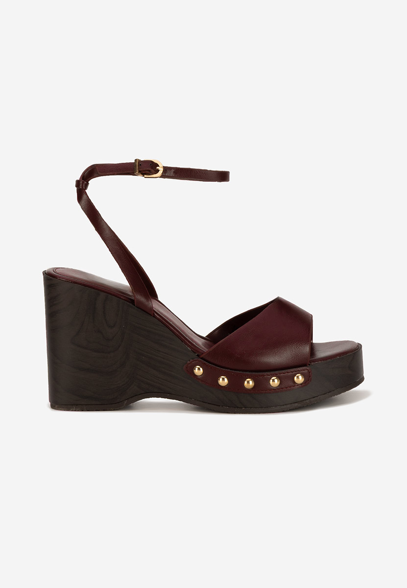 Sandale s platformom Mirya granat