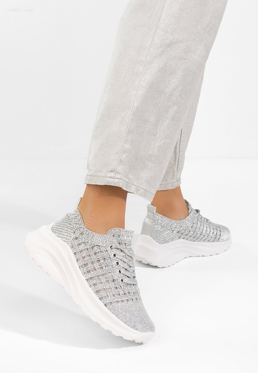 Ženske sneakers Valeia srebrno