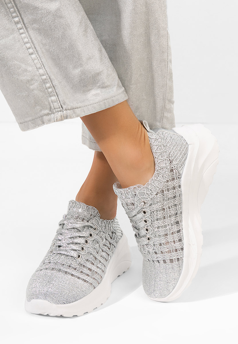 Ženske sneakers Valeia srebrno