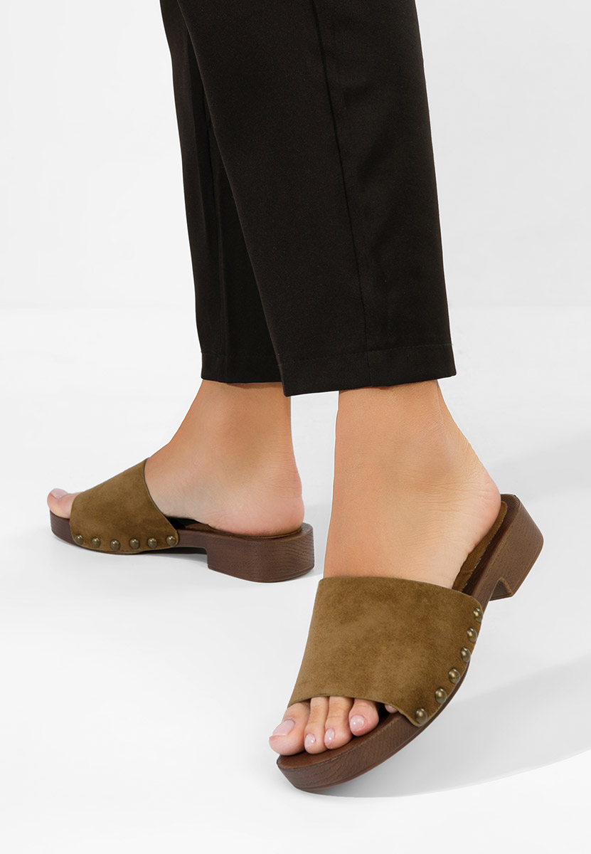 Papuče za ženske Syndi braon