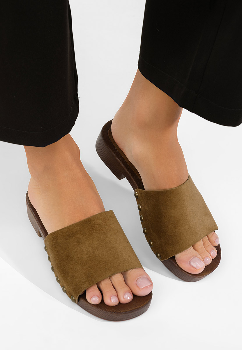 Papuče za ženske Syndi braon