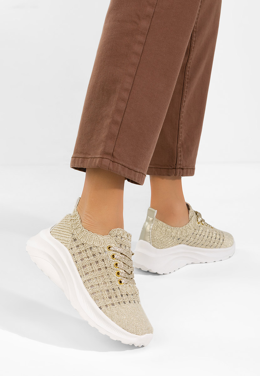 Ženske sneakers Valeia zlatno