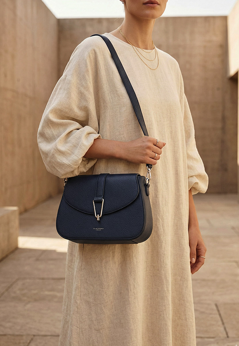 Torba za rame Silvia Rosa 25J510 plavo navy