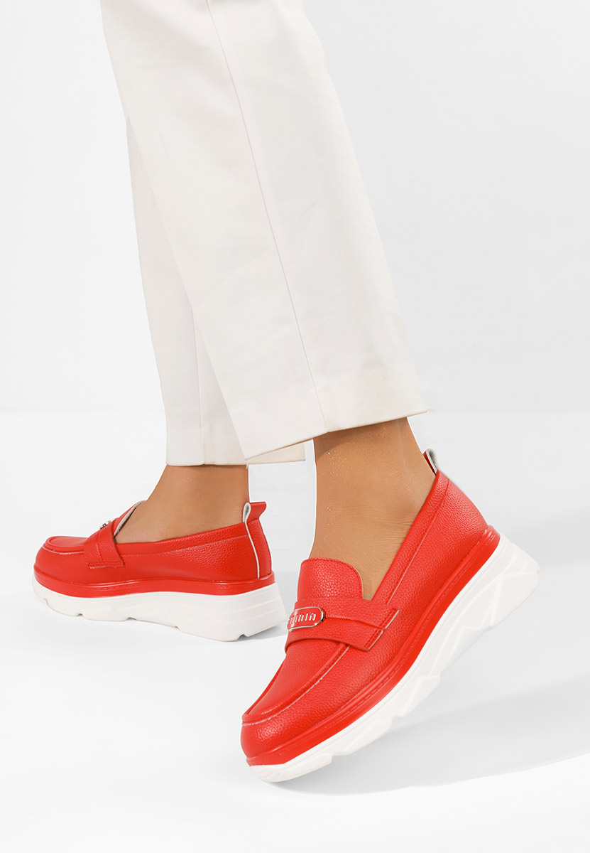 Mokasinke na punu petu Reenia crveno