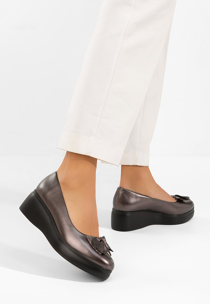 Cipele s platformom Liliane sivo