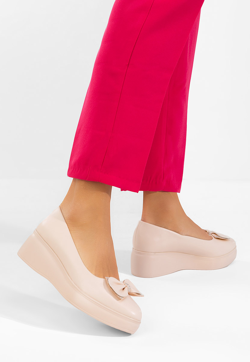 Cipele s platformom Liliane bež