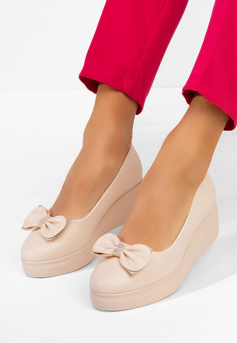 Cipele s platformom Liliane bež