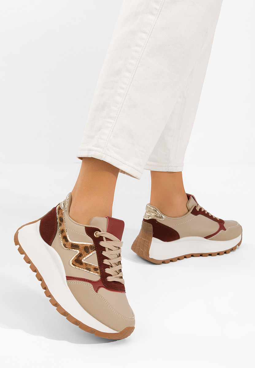 Tenisice sa platformom Catrinela vinsko crvena