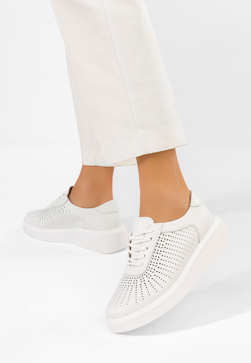 Ženske Kožne tenisice Oleiana bijele