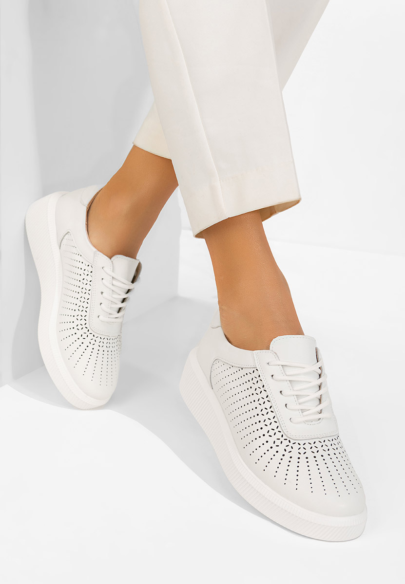 Ženske Kožne tenisice Oleiana bijele