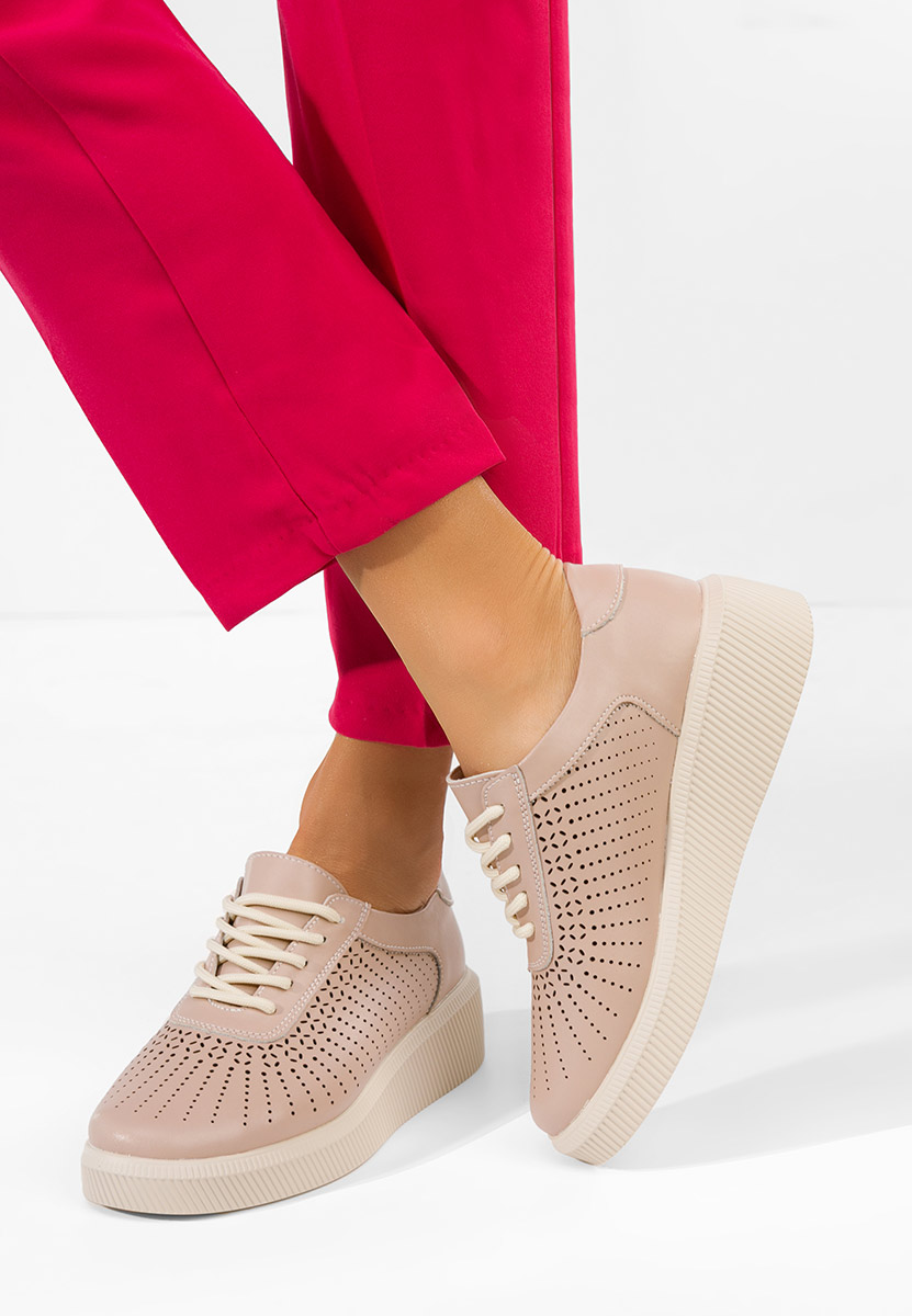 Ženske Kožne tenisice Oleiana ružičasto