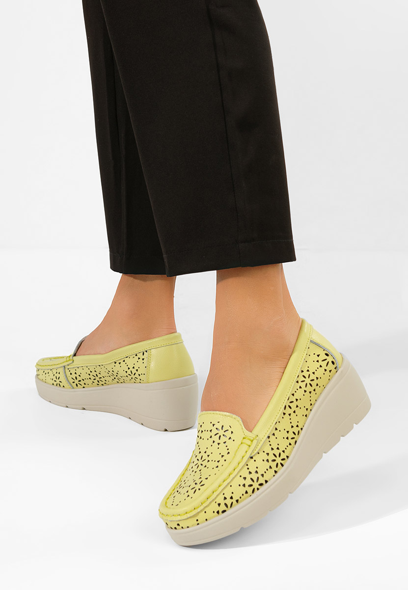 Mokasinke od prirodne kože Ysaia Žuto