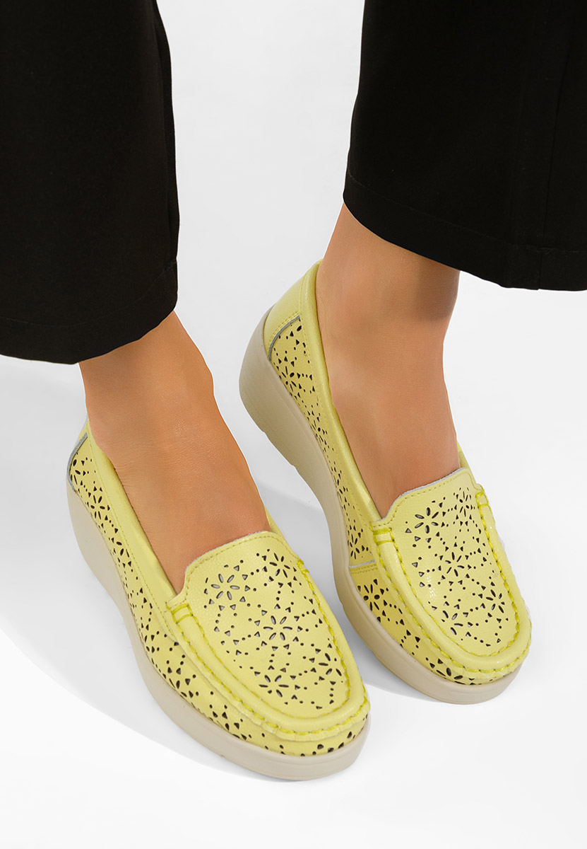Mokasinke od prirodne kože Ysaia Žuto