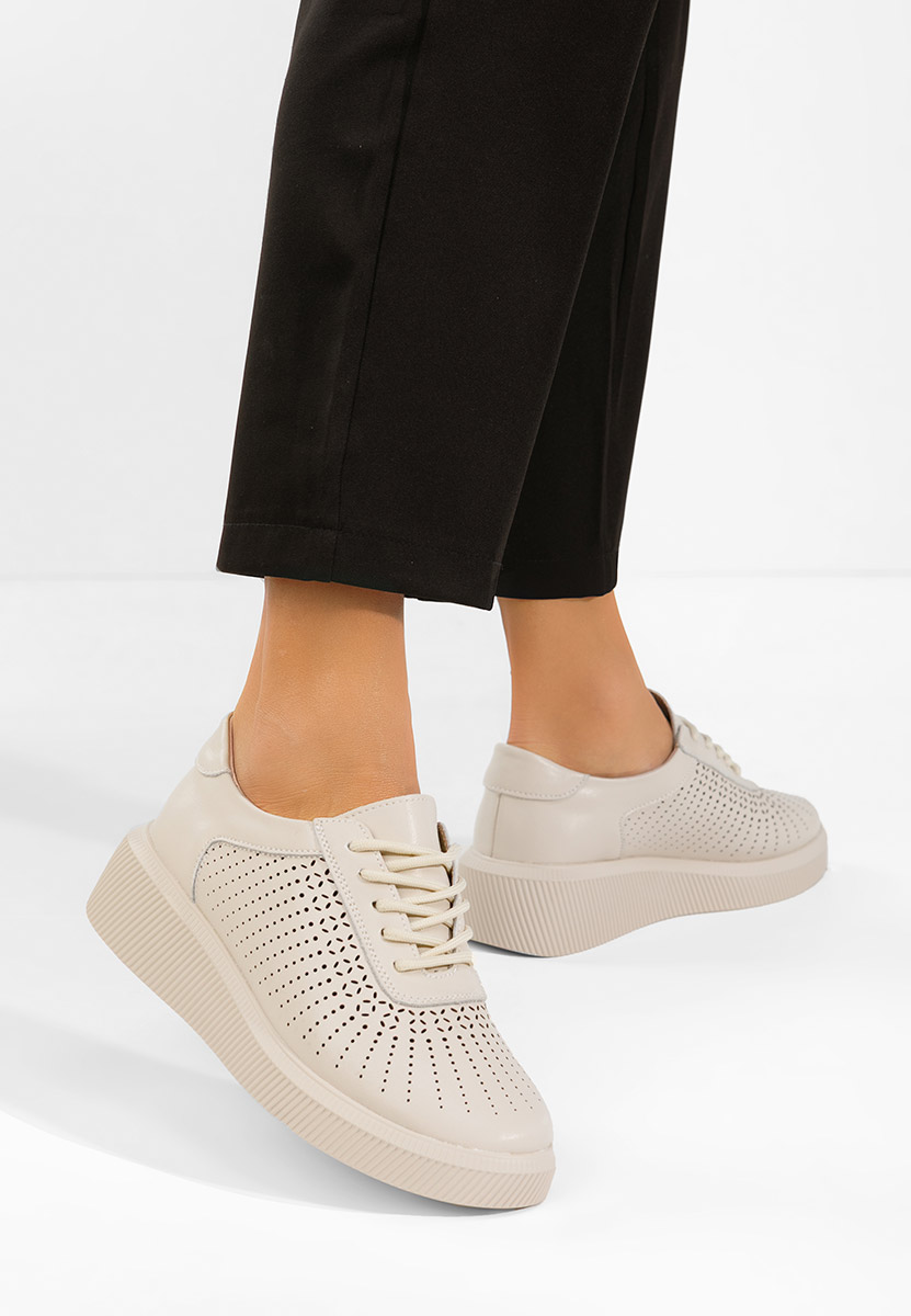 Ženske Kožne tenisice Oleiana bež