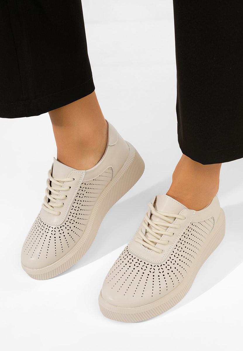 Ženske Kožne tenisice Oleiana bež