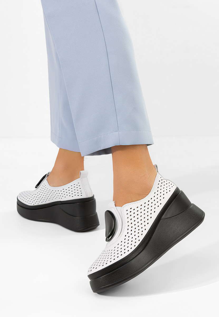 Cipele s platformom Aleksa bijele