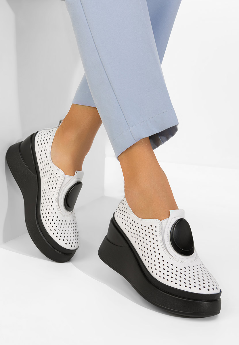 Cipele s platformom Aleksa bijele