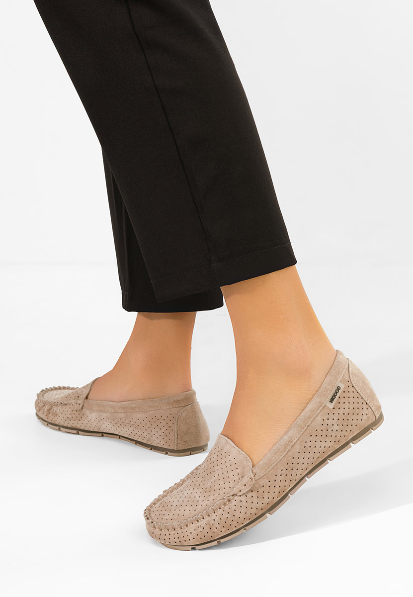 Mokasinke od prirodne kože Sareia V2 bež