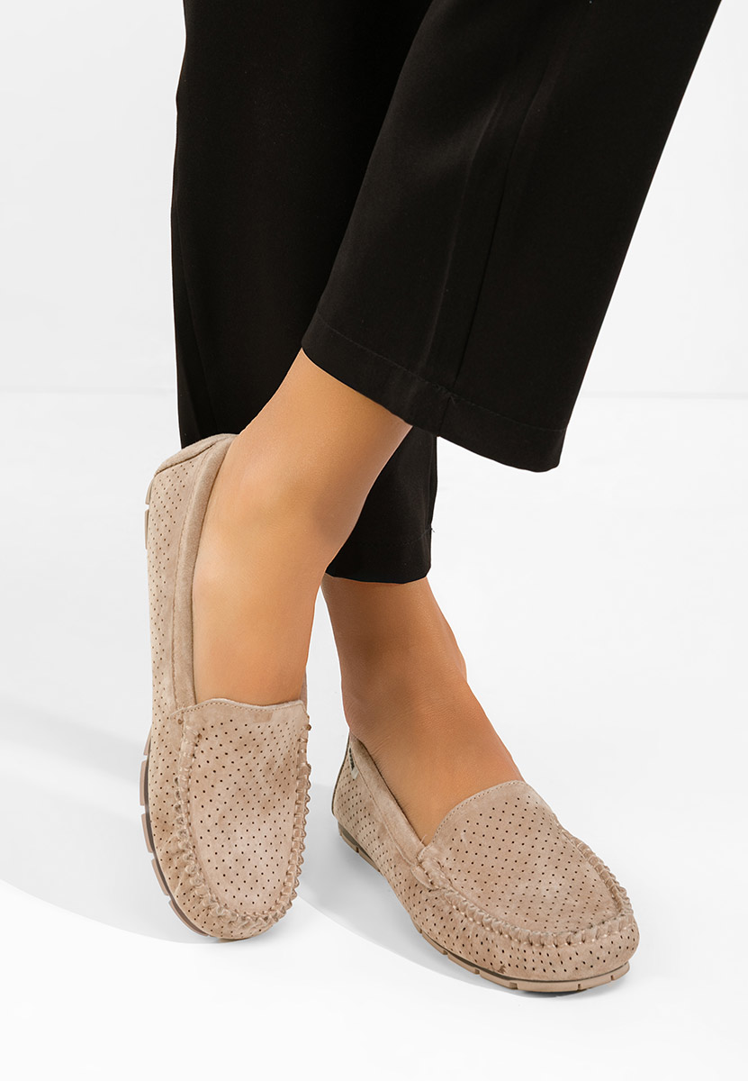 Mokasinke od prirodne kože Sareia V2 bež