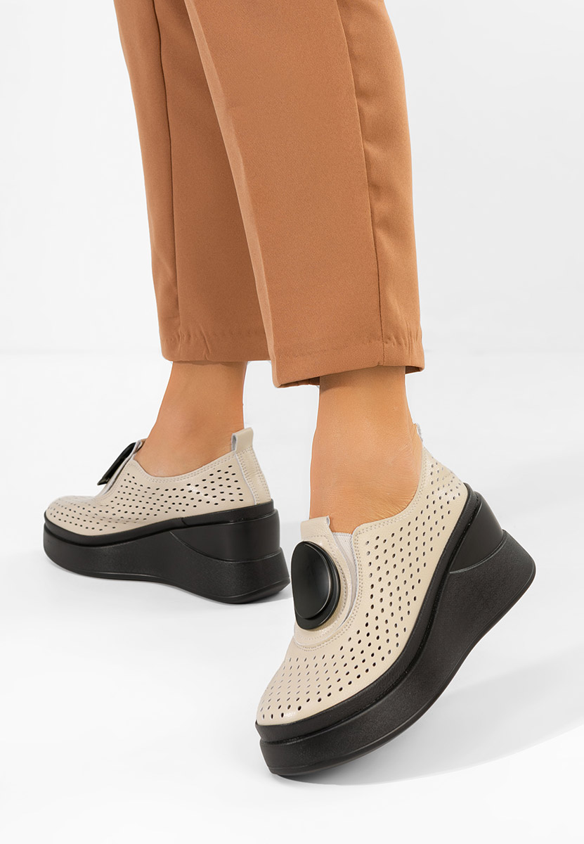 Cipele s platformom Aleksa bež