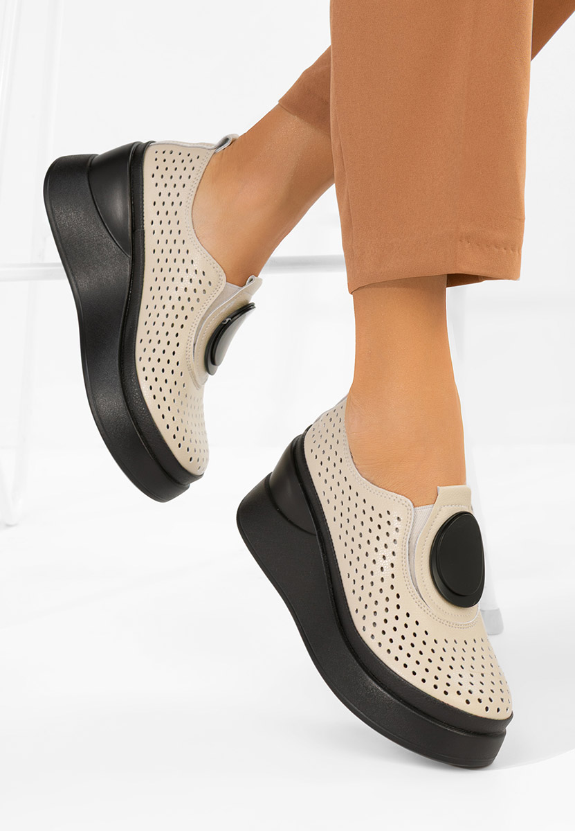 Cipele s platformom Aleksa bež