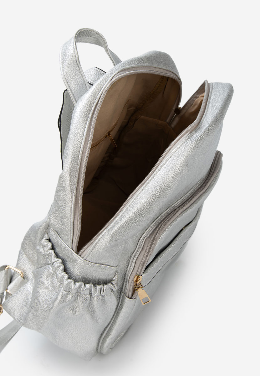 Ženski ruksak Zimia srebrno
