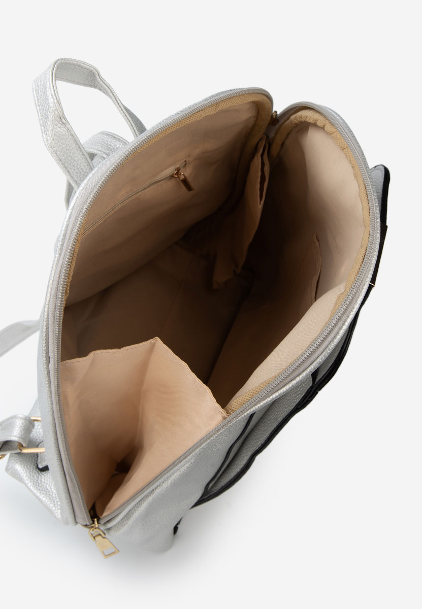 Ženski ruksak Anyella srebrno