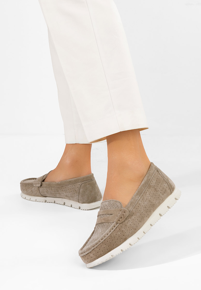 Mokasinke od prirodne kože Valerimia V2 bež