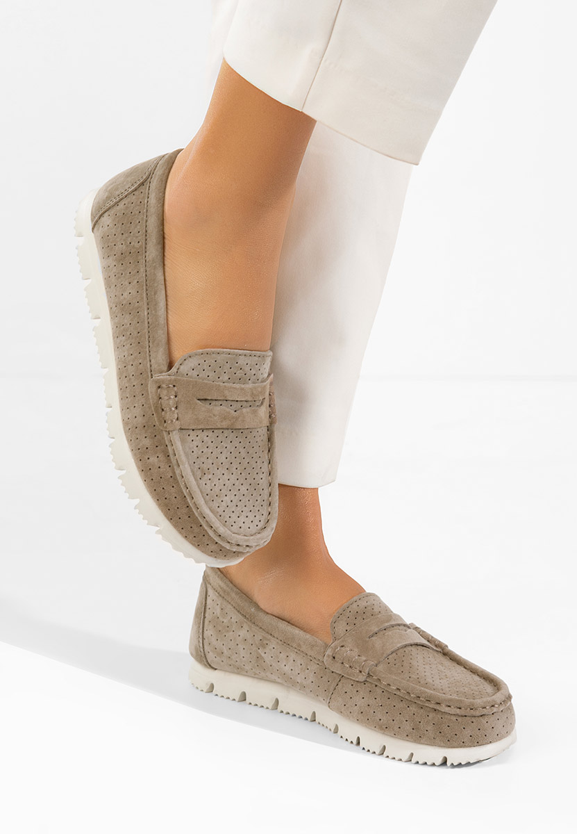 Mokasinke od prirodne kože Valerimia V2 bež