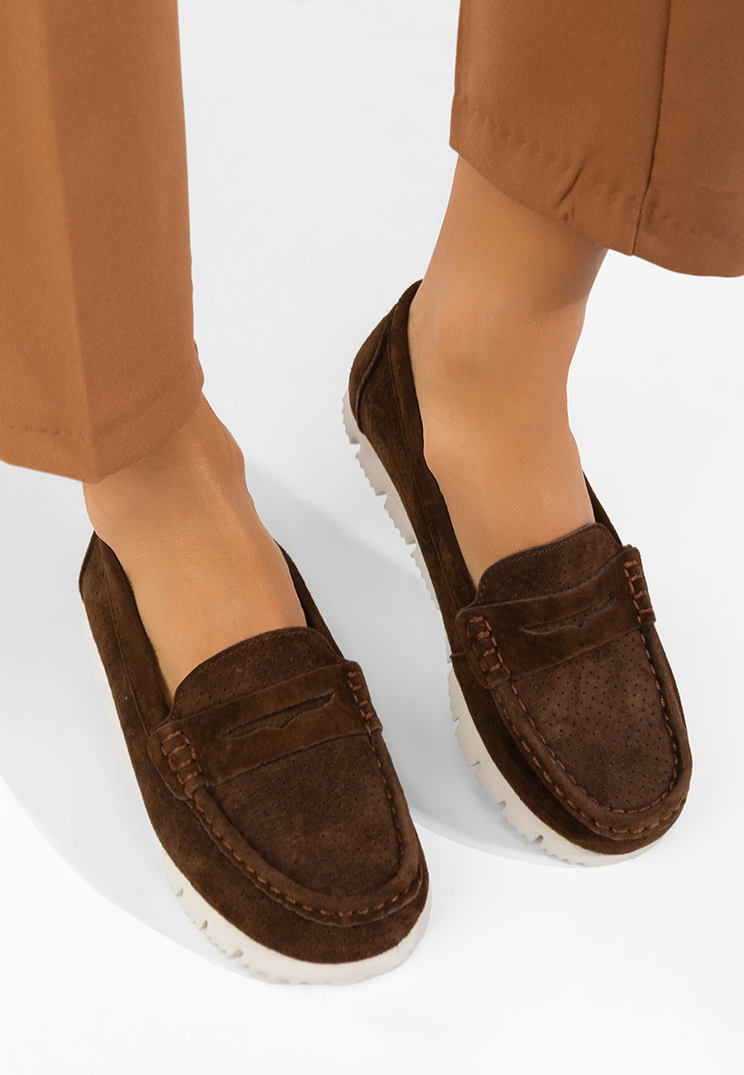 Mokasinke od prirodne kože Valerimia V2 braon